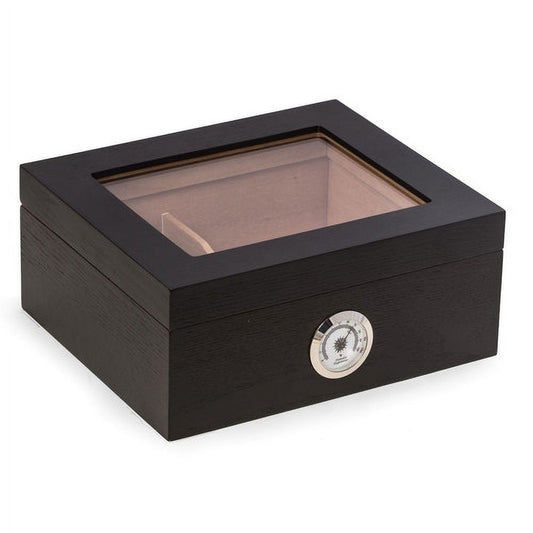 Bey Berk "Espresso" Wood Cigar Humidor