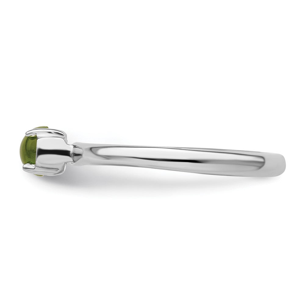 Sterling Silver Stackable Expressions Polished Peridot Ring Size -9