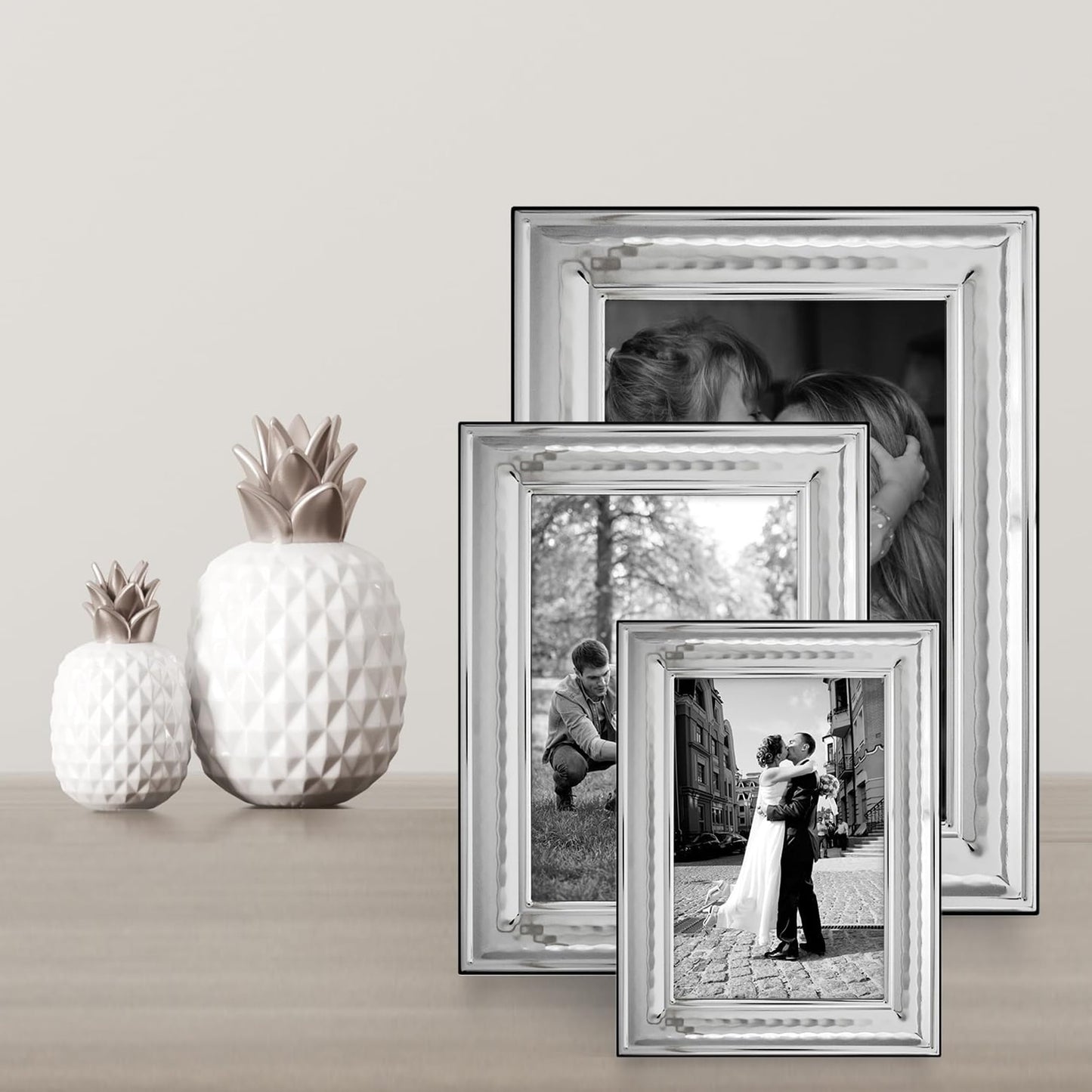 Siena Classic Hammered Frame Silver 8x10