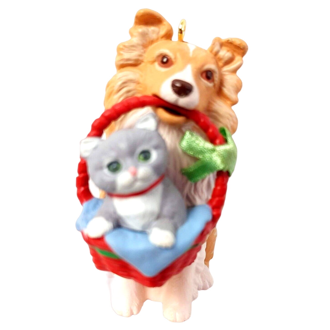 1991 Tramp and Laddie (Dog) Hallmark Keepsake Christmas Tree Ornament - QX4397