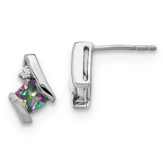 SS Mystiv Fire & Diamond Earrings