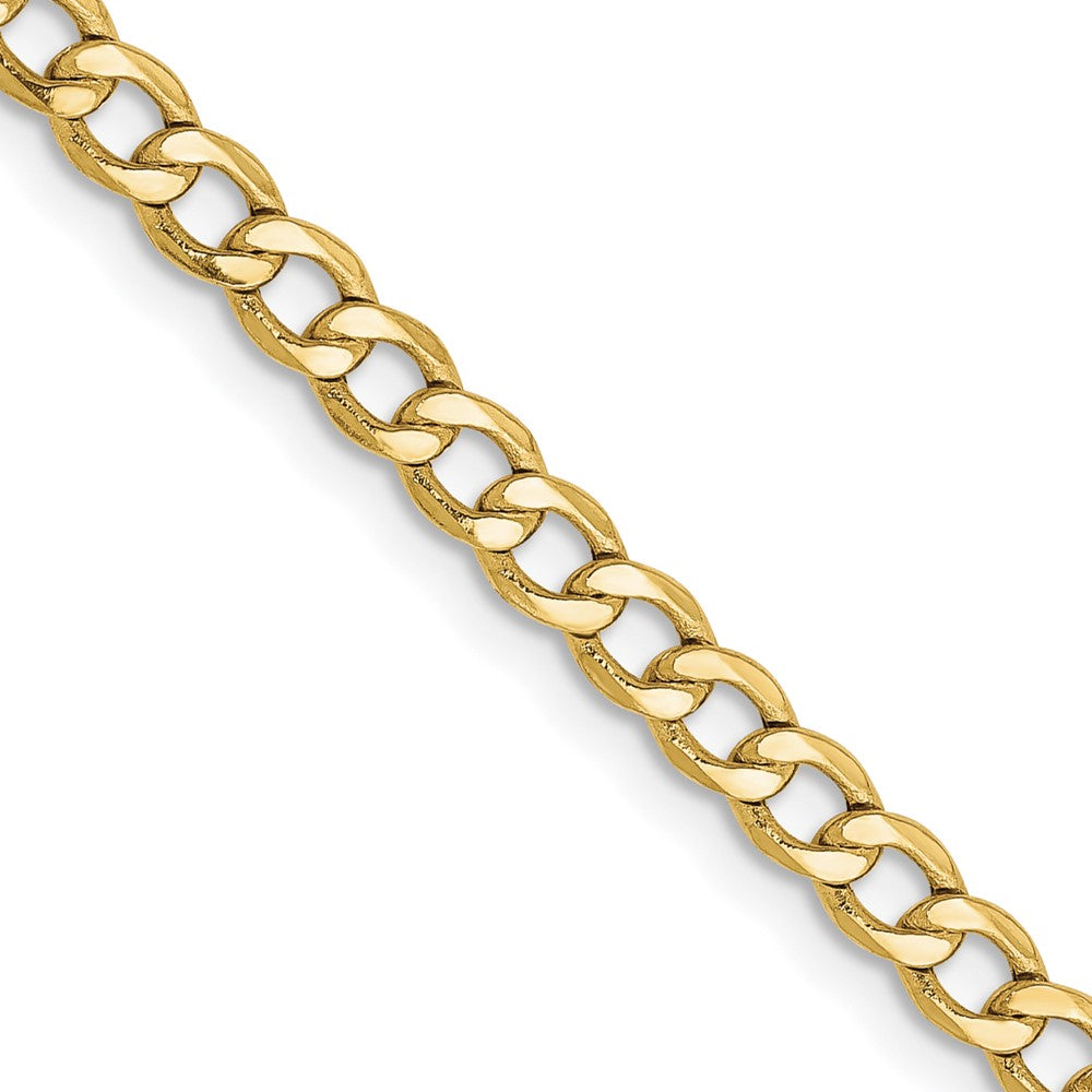 10k 3.35mm Semi-Solid Curb Link Chain