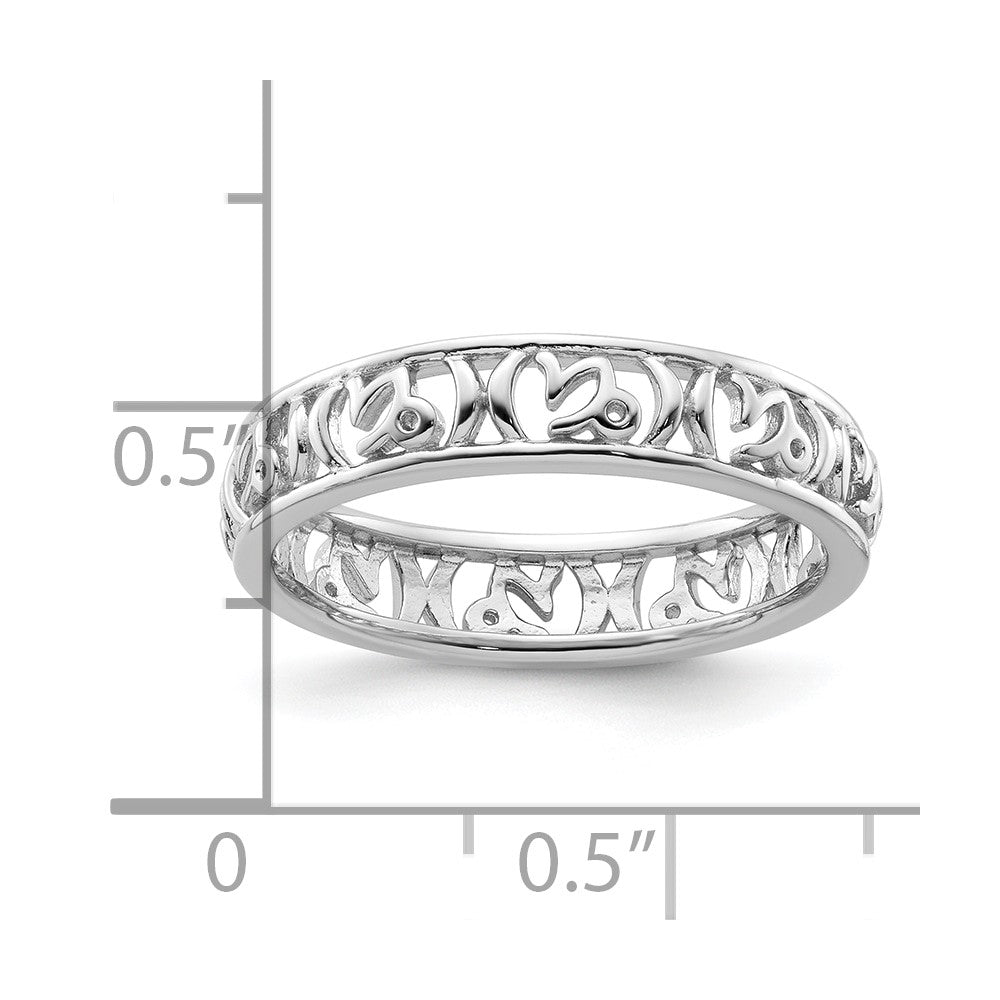 Sterling Silver Stackable Expressions Capricorn Zodiac Ring Size -9