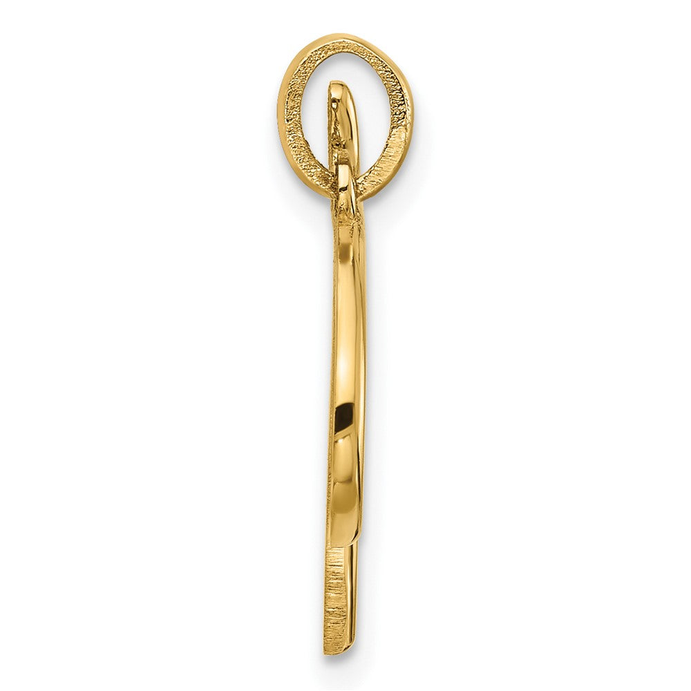 14k Yellow Gold Fancy Letter T