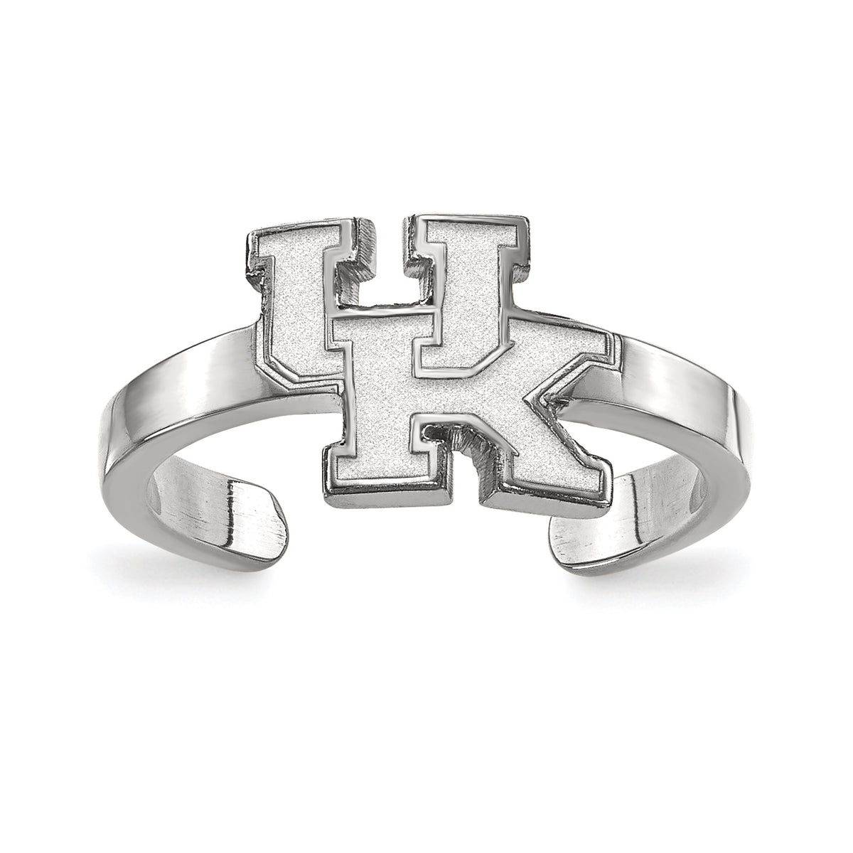Sterling Silver LogoArt Official Licensed Collegiate University of Kentucky (UK) Toe Ring