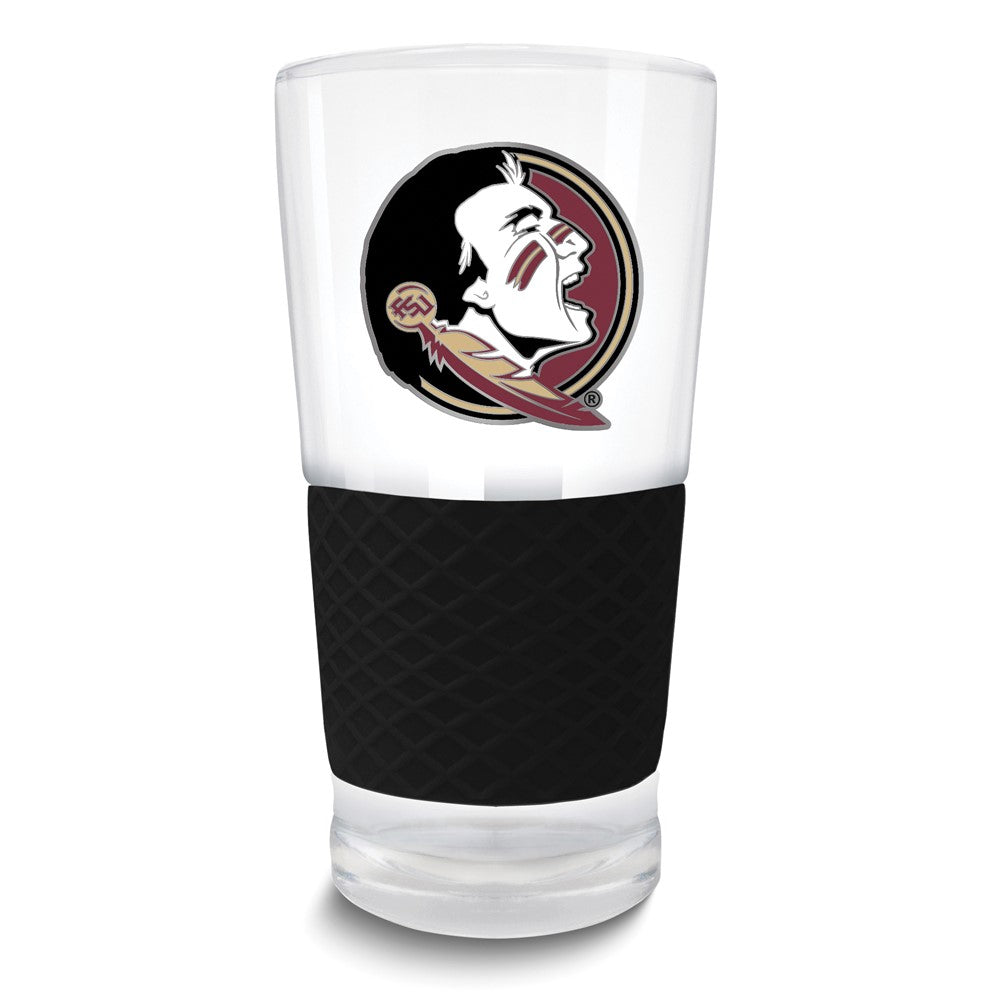 Collegiate Florida State Score 22 oz. Pint Glass with Silicone Grip
