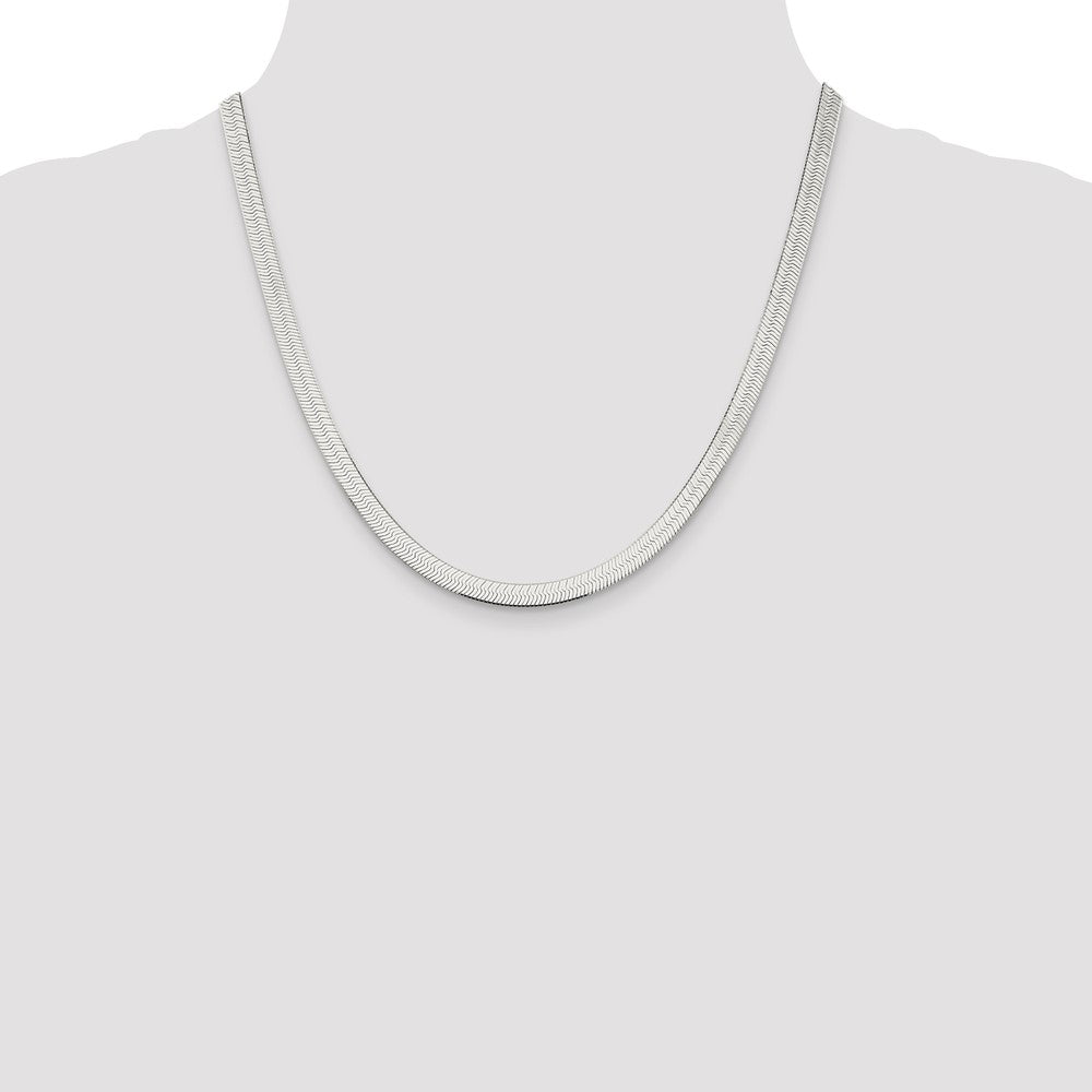 Sterling Silver 5.25mm Magic Herringbone Chain 20 Inches