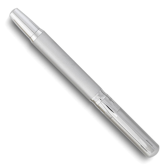 Charles Hubert Silver-tone Textured Fountain Pen