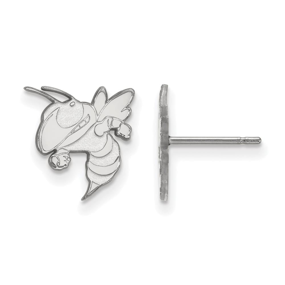 LogoArt SS048GT Sterling Silver Georgia Institute of Technology Small Post Earrings
