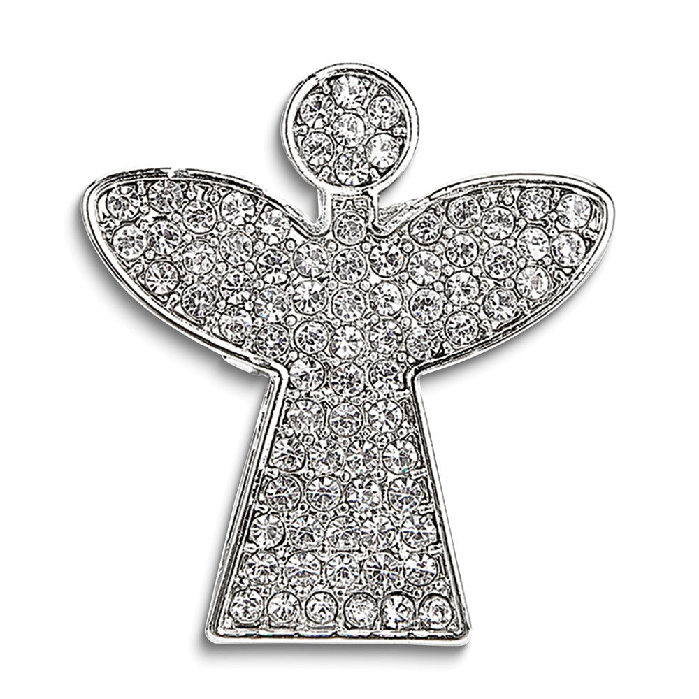 Silver-tone Worry Angel Pin with Sentiment Card