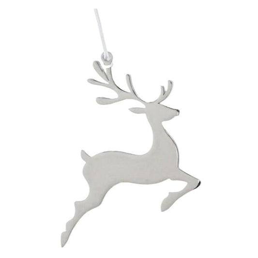 Creative Gifts 018842 Reindeer Ornament with White Tassel