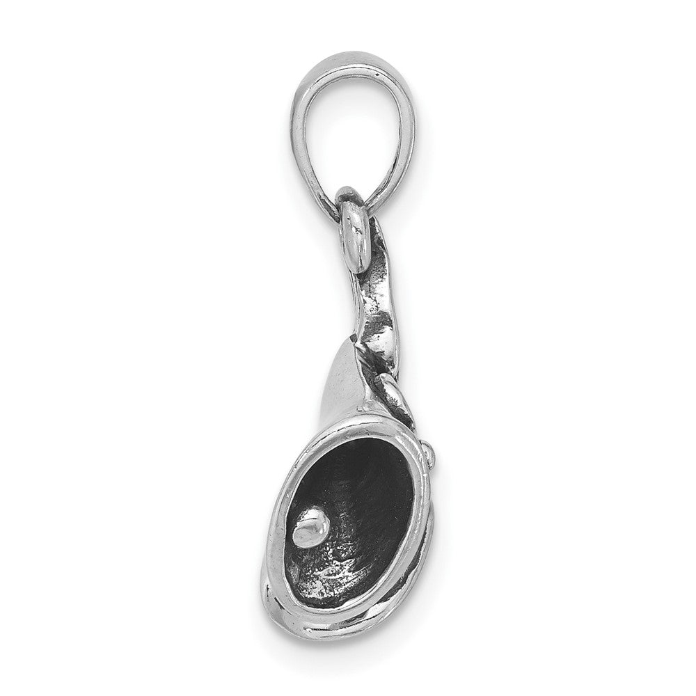 Sterling Silver Antiqued Bells Pendant