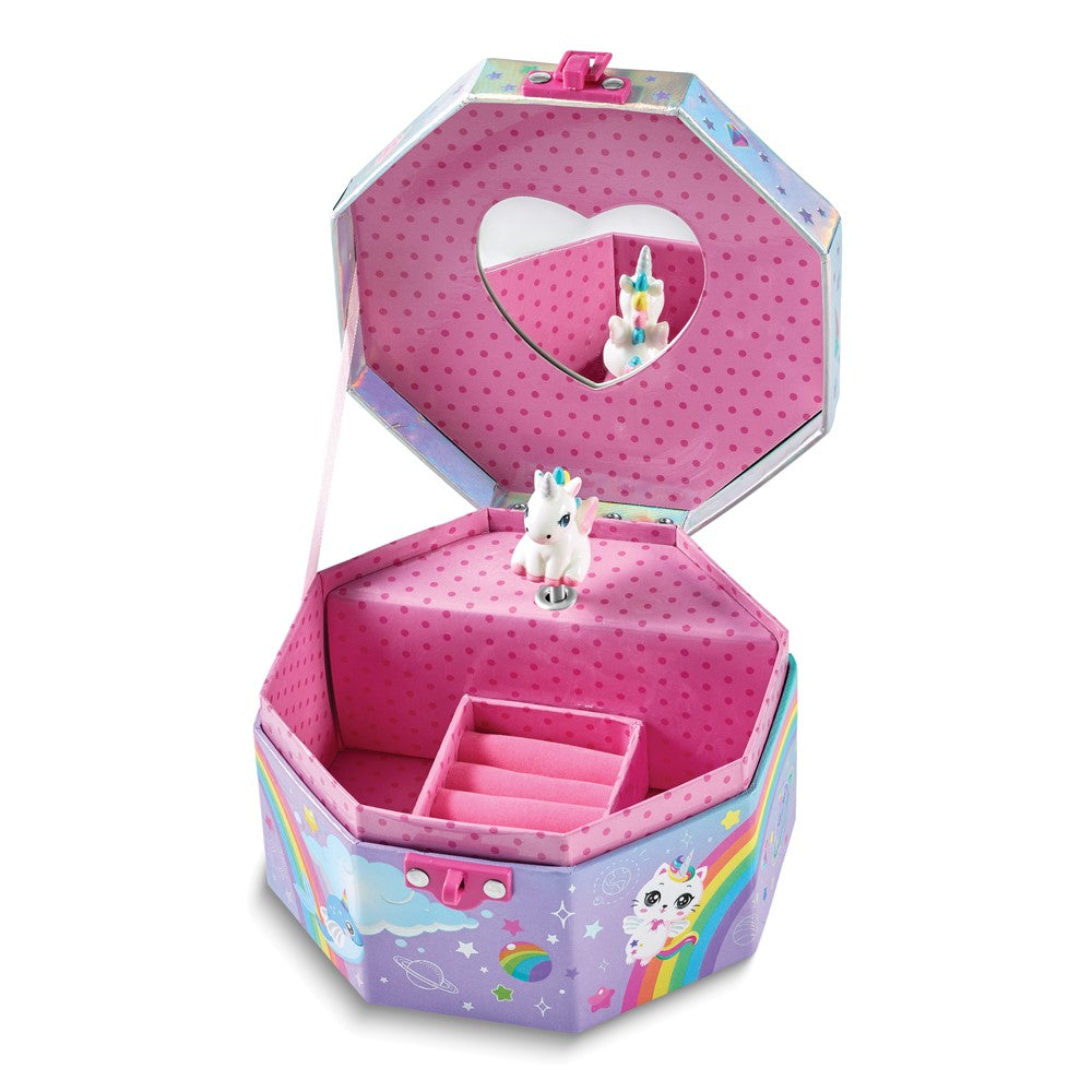 Childrens Musical Glow In The Dark Unicorn Jewelry Box