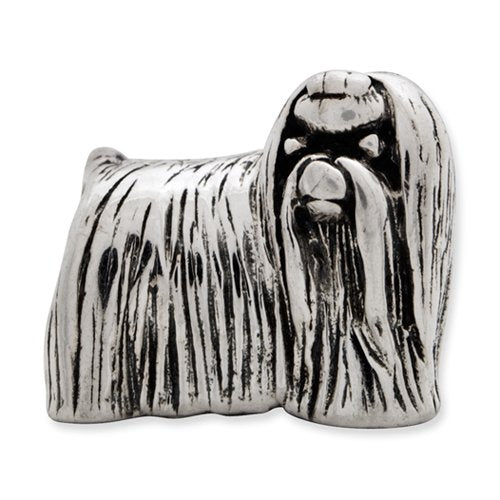 Sterling Silver Reflections Maltese Dog Bead