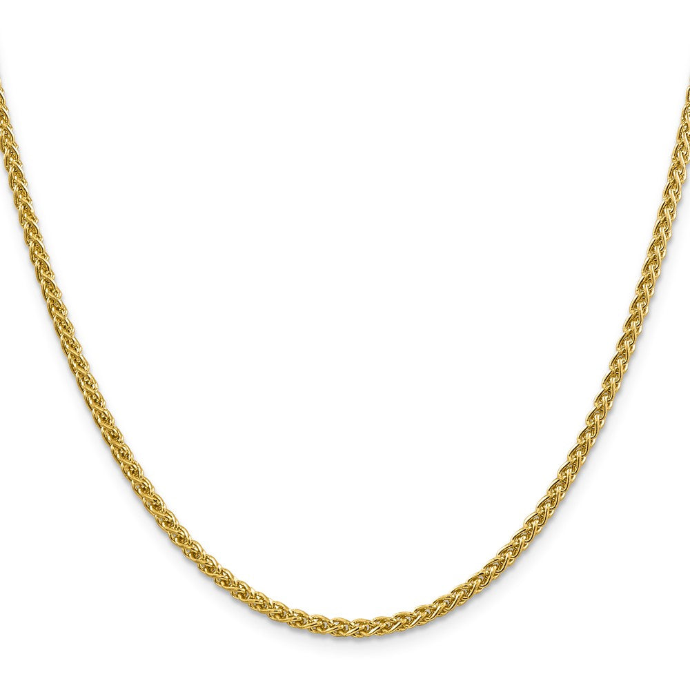 14K 22 inch 2.75mm Semi-Solid Wheat with Lobster Clasp Chain