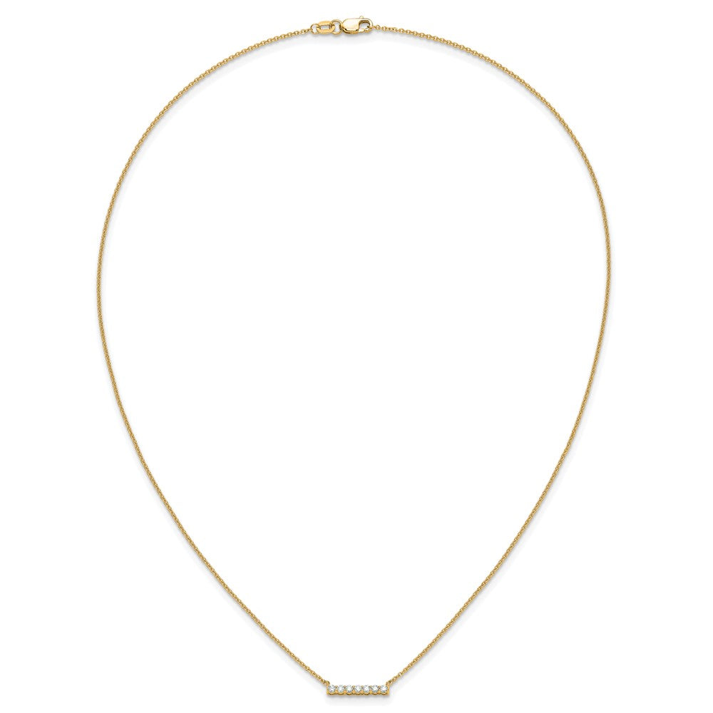 14k Diamond Bar 18 inch Necklace