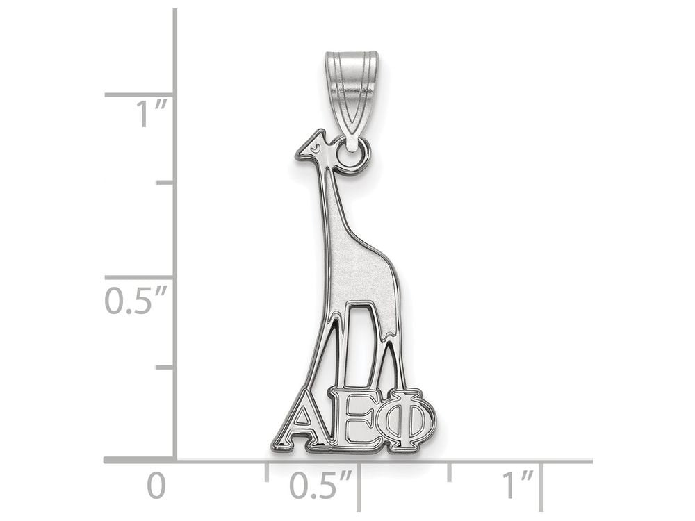 Sterling Silver Official Licensed Greek Sororities Alpha Epsilon Phi Medium Pendant
