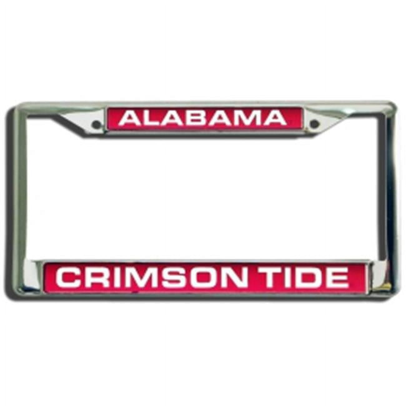 Collegiate U of Alabama Red Laser Chrome Acrylic License Plate Frame QGC6984
