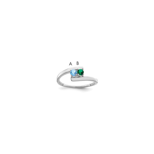 Sterling Silver Rhodium-plated Family Jewelry Mounting