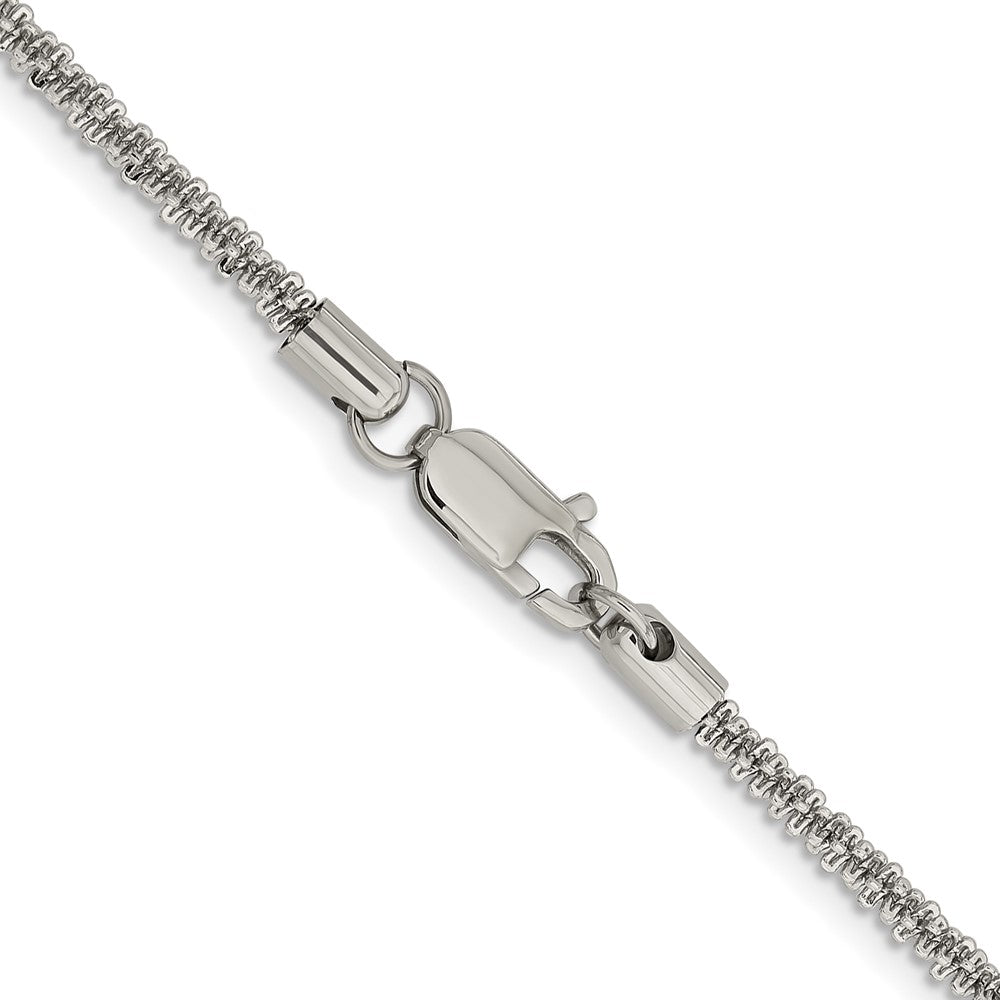 Stainless Steel Polished 3.3mm Cyclone 22in Chain