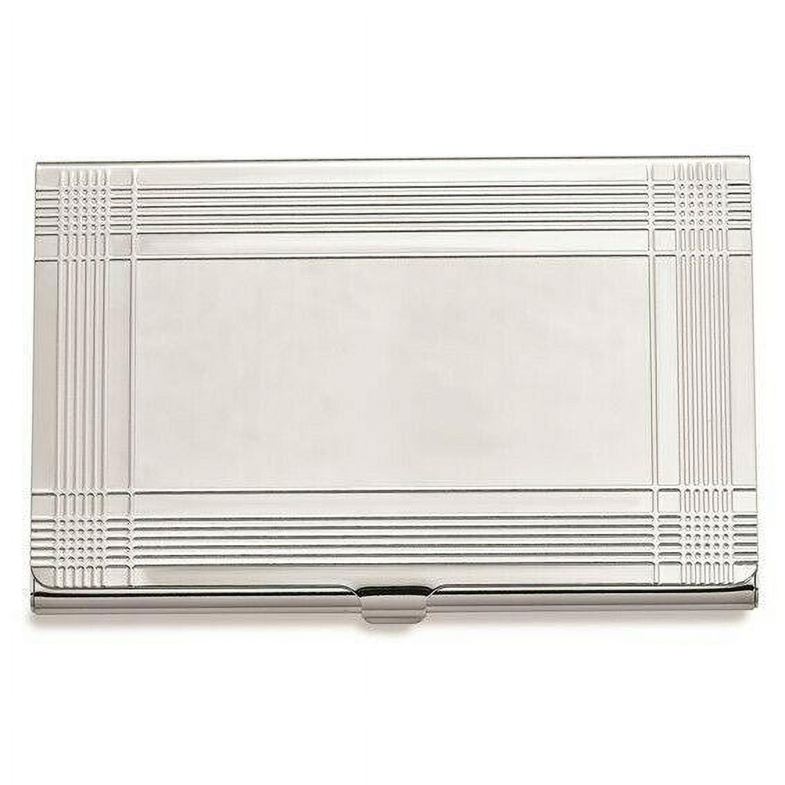 NEW Nickel-plated Business Card Holder