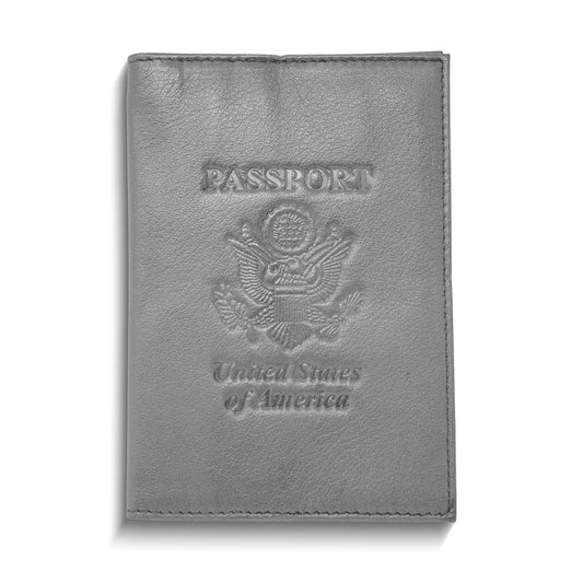 Genuine Cowhide Leather RFID-Blocking Passport Cover Case Holder & Wallet