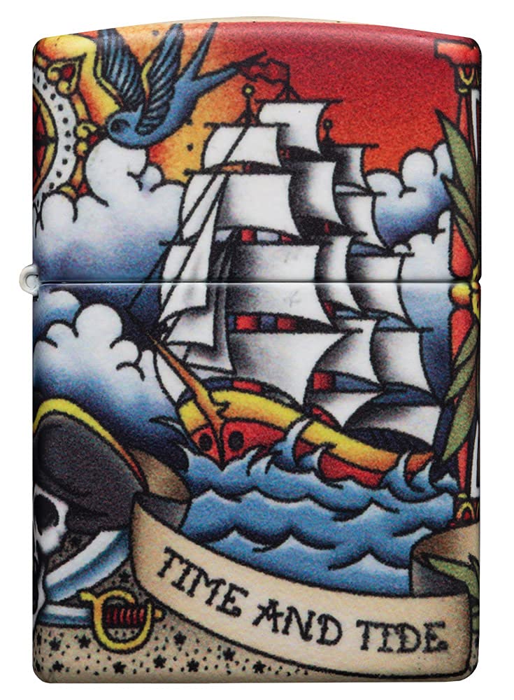 Zippo 540 Color Nautical Tattoo Design Pocket Lighter