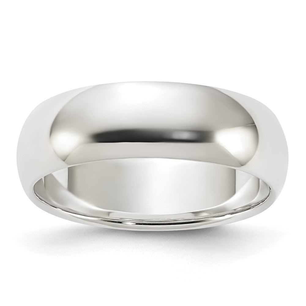 Sterling Silver 6mm Half Round Size 4.5 Band