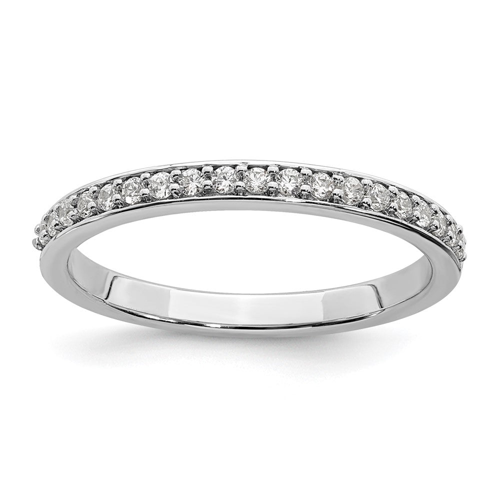 10k White Gold 1/5 carat Lab Grown Diamond VS/SI+ G+ Complete Wedding Band