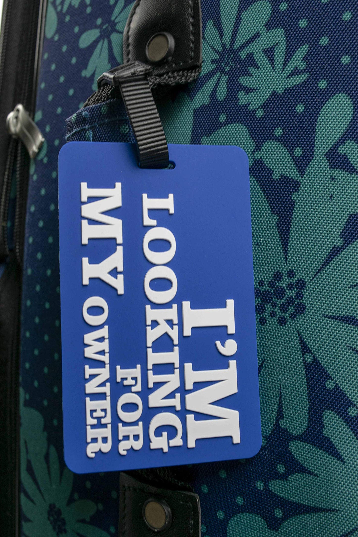 4-Piece I'M LOOKING FOR MY OWNER Silicone Luggage Tag Set Q-GM22558
