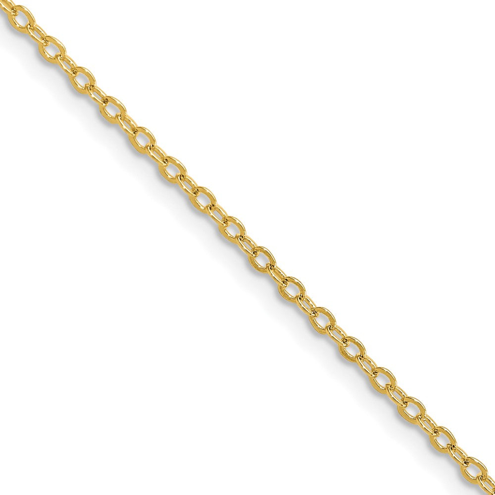 Yellow Rhodium over Brass 1.70mm Plated Rolo Chain