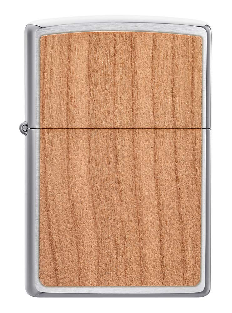 Zippo Woodchuck USA Cherry Brushed Chrome Pocket Lighter