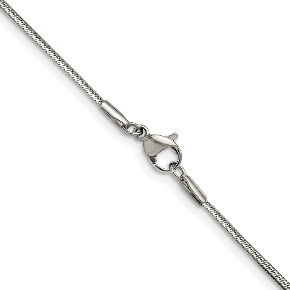Chisel Stainless Steel Polished 1.5mm 18 inch Snake Chain