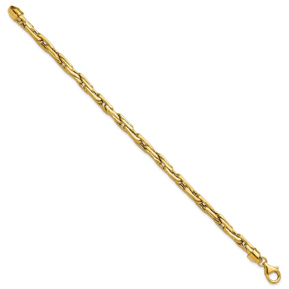 14K Polished 5.0mm Fancy Link Bracelet 7.5  inches