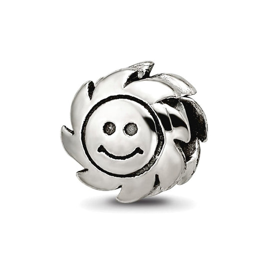 Sterling Silver Reflections Smiling Sun Bead