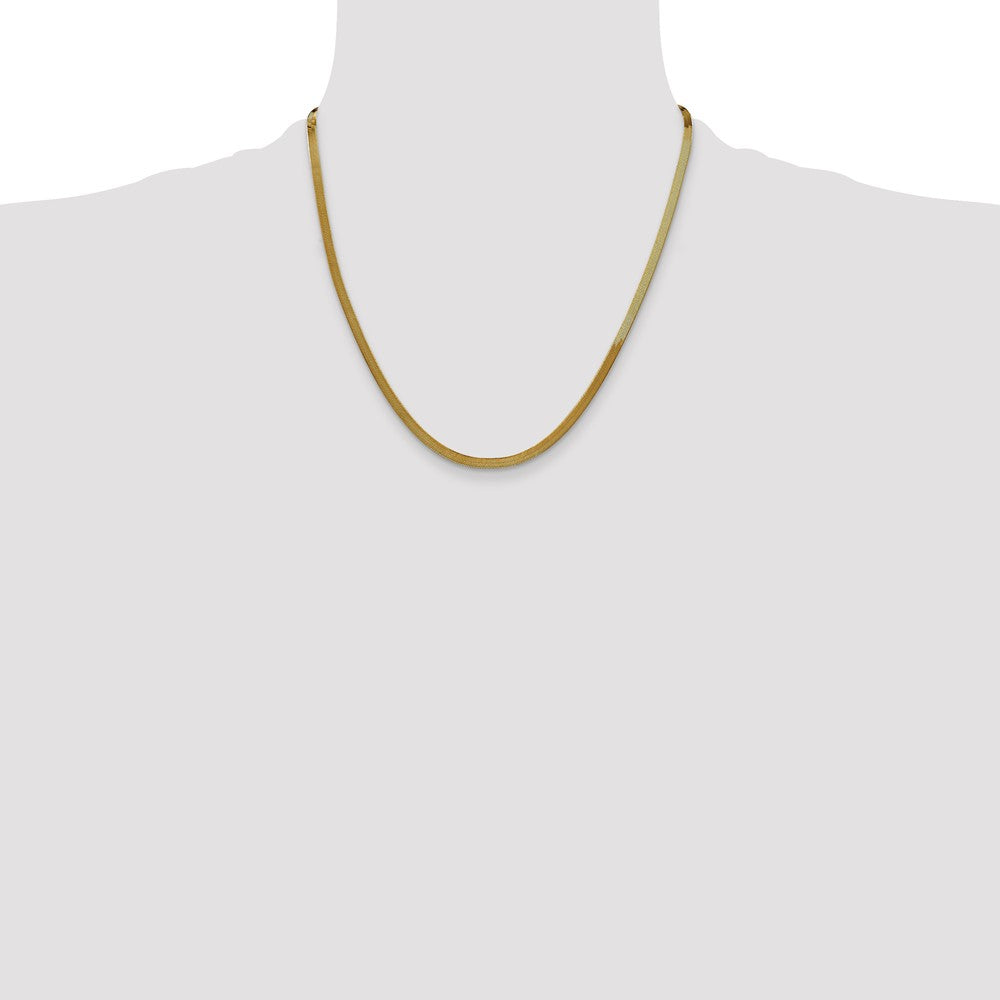 14k 3mm Silky Herringbone Chain