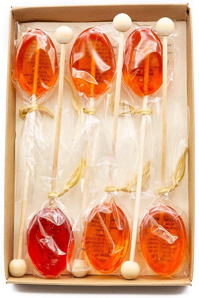 Hand Made in USA Flavored Honey On Wooden Stirrer Gift Pack (6 Count)