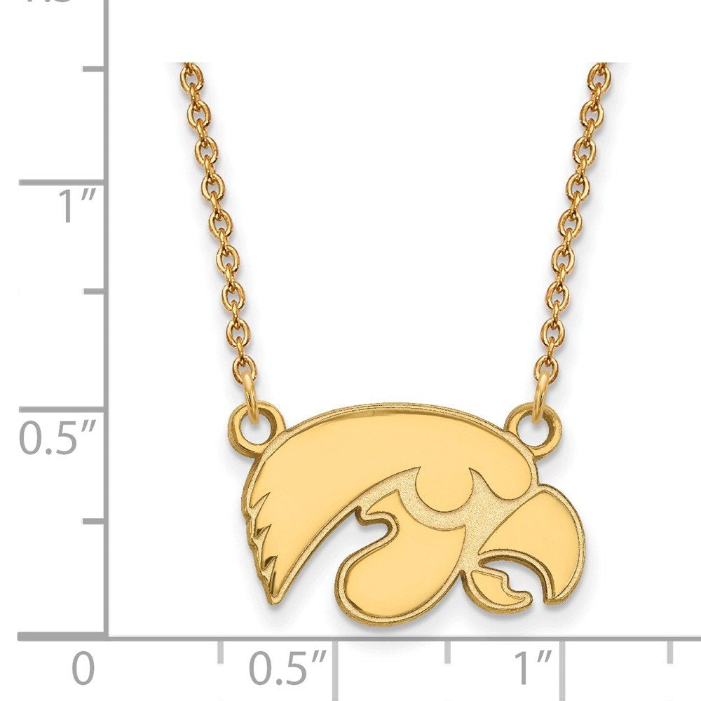 Women's Iowa Hawkeyes Gold Plated Pendant Necklace