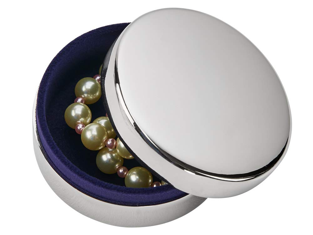 Contemporary Home Living 2.25" Round Classic Jewelry Box