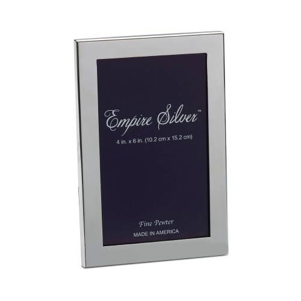 Empire Silver Channel Back Pewter Picture Frame, 4x6