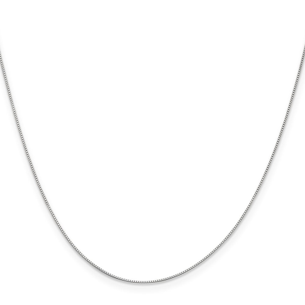 10k White Gold .5mm Baby Box Chain
