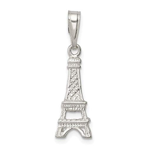 Sterling Silver Polished Eiffel Tower Charm