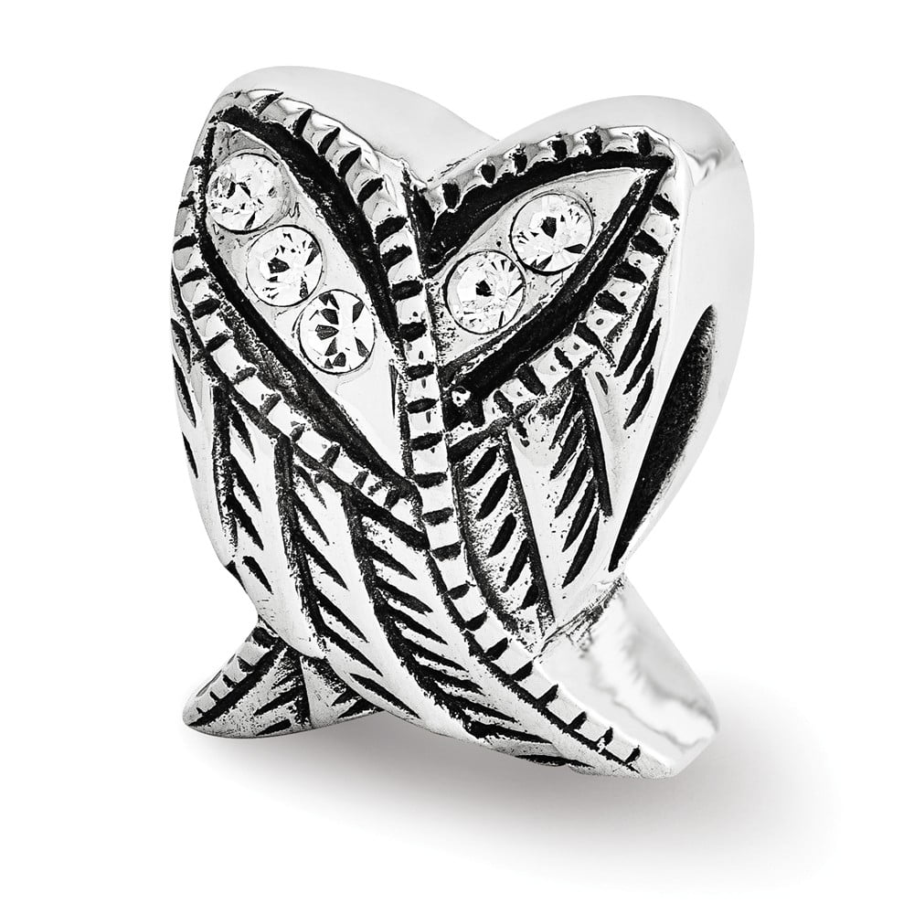 Sterling Silver Reflections Preciosa Crystal Wings Bead