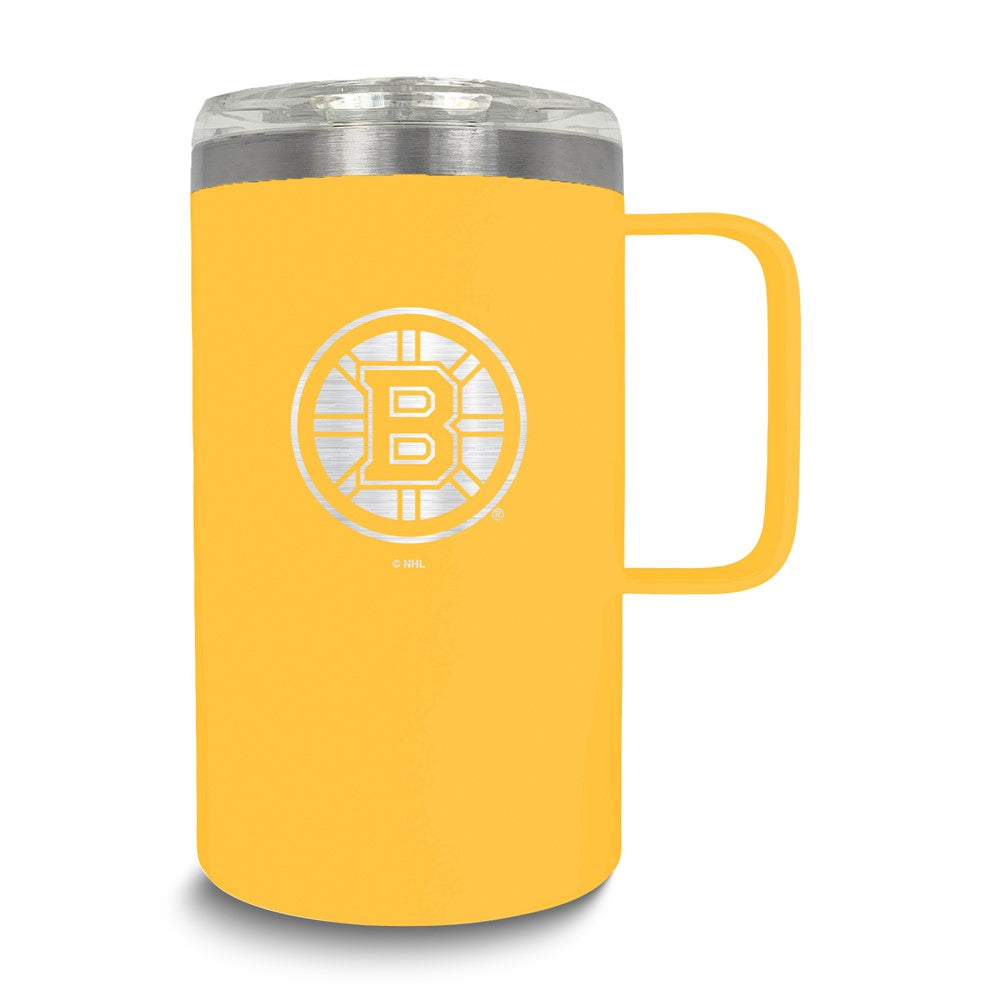 NHL Boston Bruins Stainless Steel 18 oz. Hustle Mug with Lid