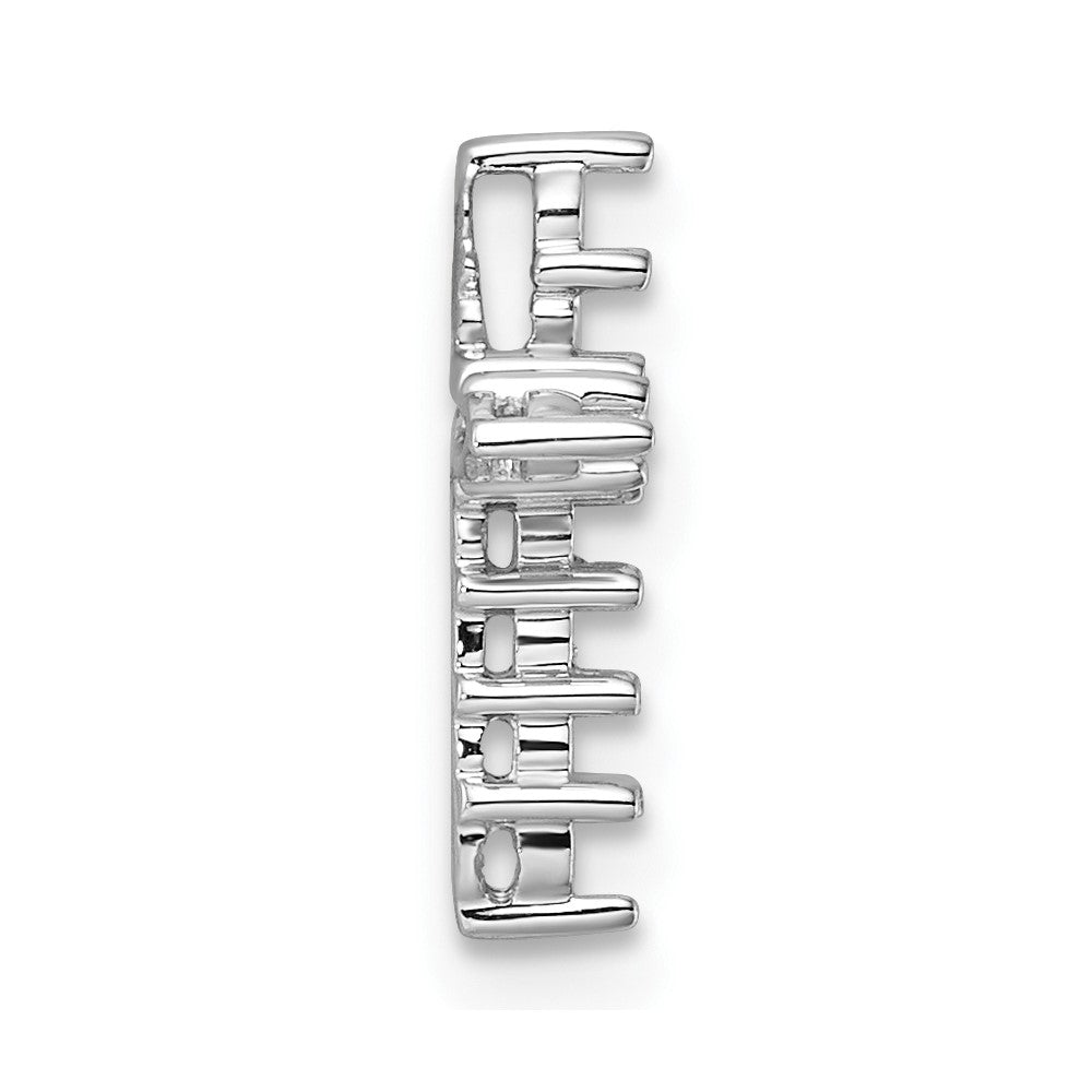 14k White Gold Diamond Cross Pendant Mounting