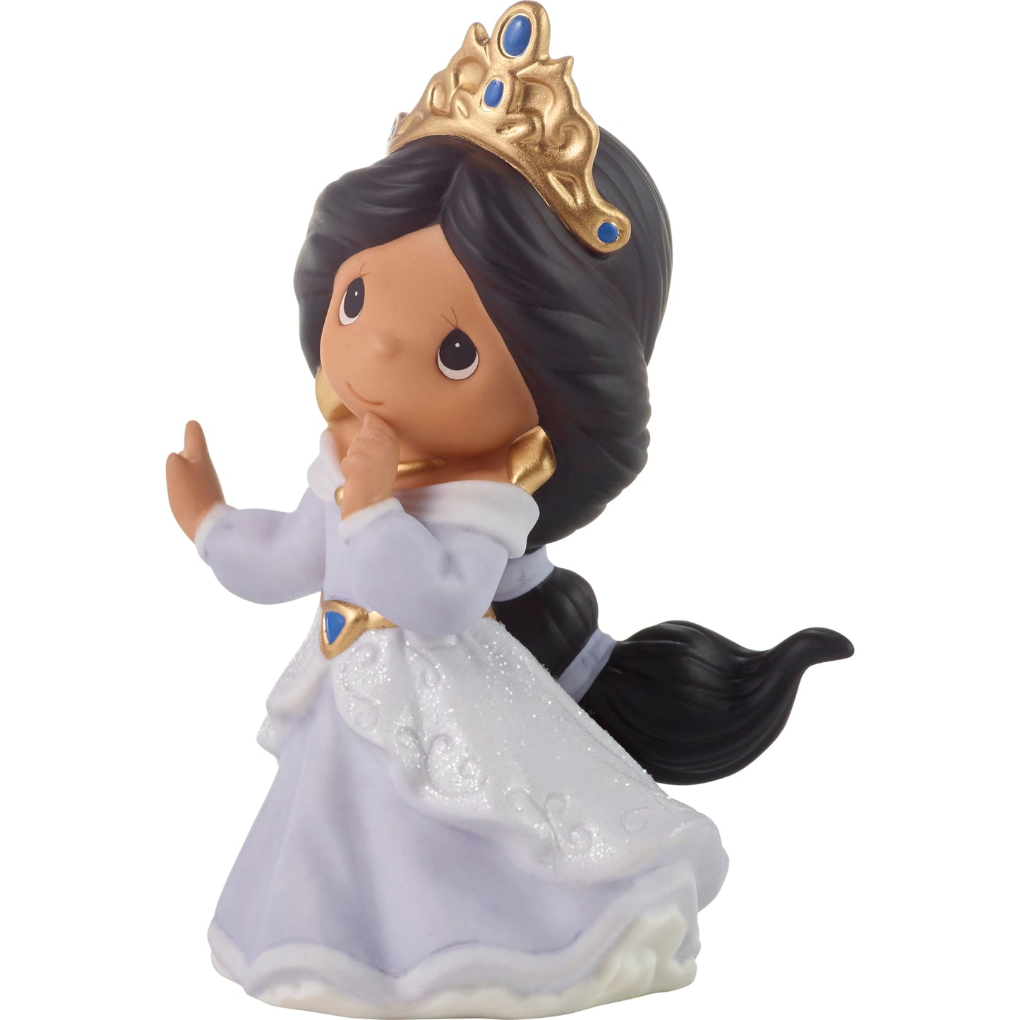 Precious Moments When Life Gets Too Hard To Stand, Kneel Brunette Hair/Medium Skin Spanish Figurine, Count 1