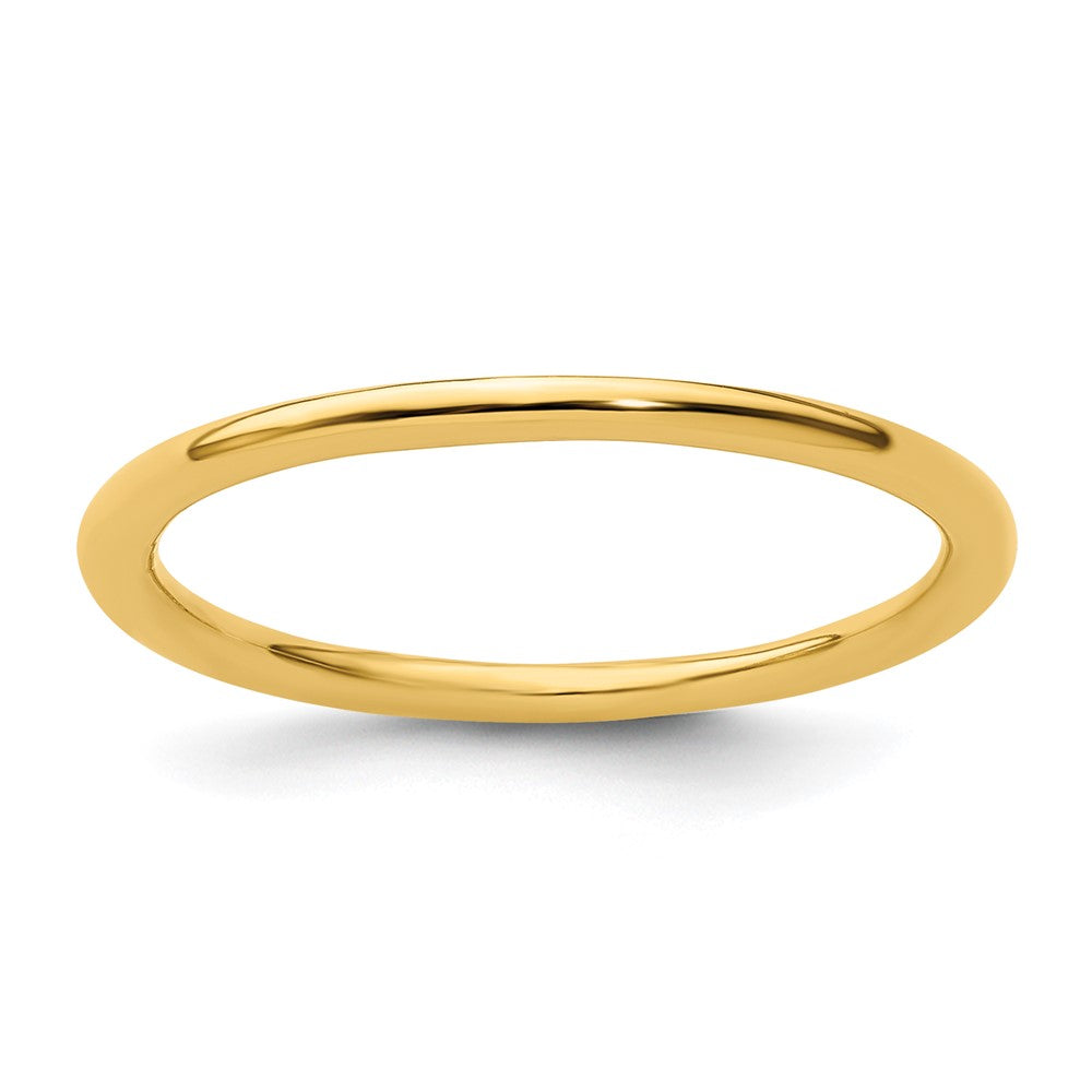 Sterling Silver Stackable Expressions Gold-plated Polished Ring Size -7