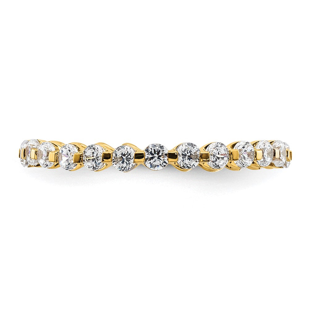 True Origin 14k 7/8 carat Lab Grown Diamond VS D E F Eternity Band
