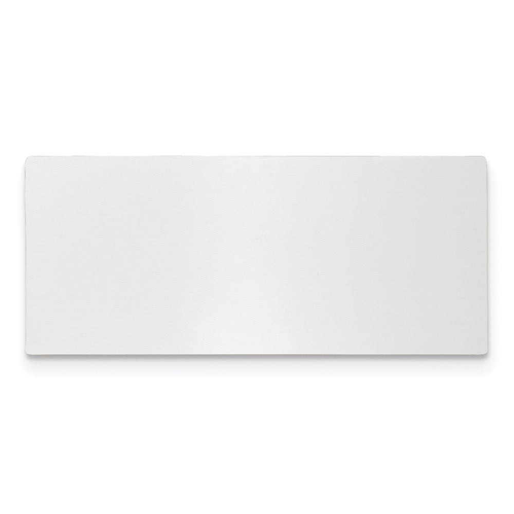 11/16 x 1 9/16 Polished Aluminum Plates-Set of 6