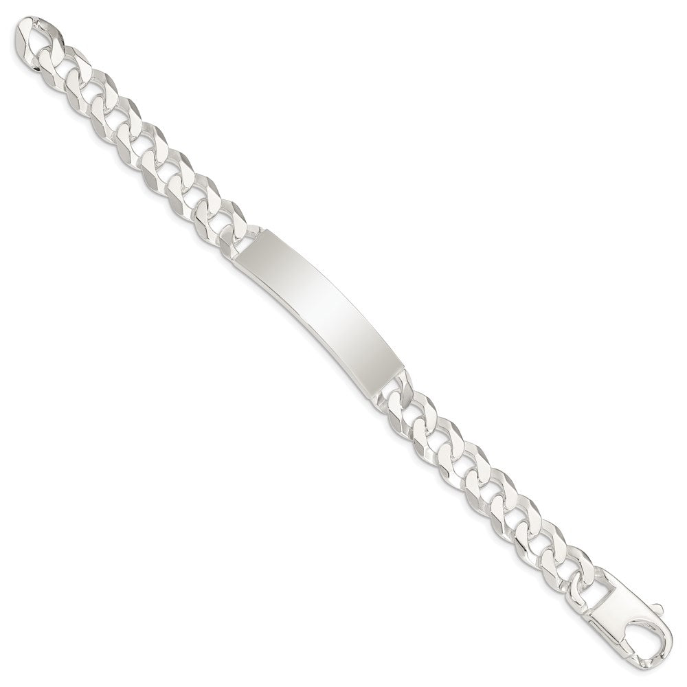 Sterling Silver Curb Link ID Bracelet 7.5 inches
